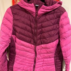 Lands End Wanderweight Packable Down Jacket-Size L (14-16)